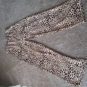 Leopard wide pant
